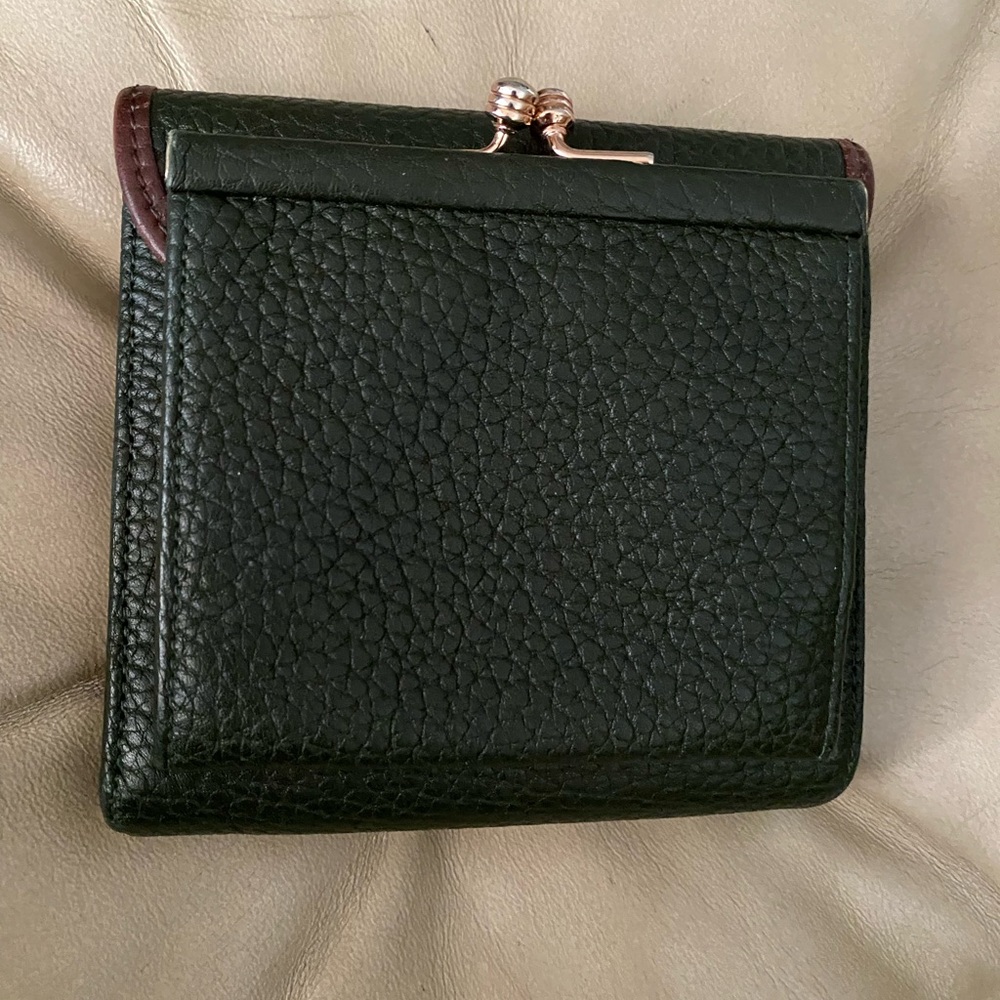 LKNW Vintage Dooney & Bourke Forest/Hunter Wallet & Oval Duck Key Fob Ring Set - Picture 5 of 13
